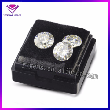 high polishing bulk moissanite white color 8mm round moissanite diamonds
