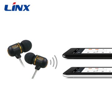 Fone de ouvido de electroplanização universal de linha pesada de linha trançado para fone de ouvido esportivo mp3