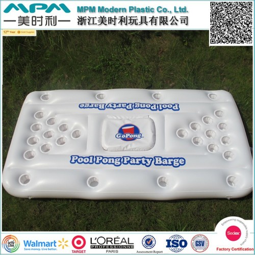 inflatable beer pong air mattress with Throw ball for pool games