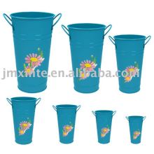 painted zinc flower bucket/plants pot