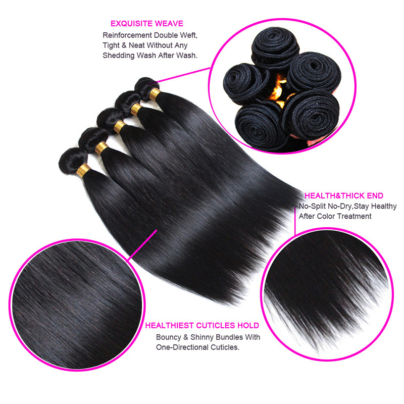 100% Real Thick Remy Human Hair Extensions in Best Weft Highlights straight hair