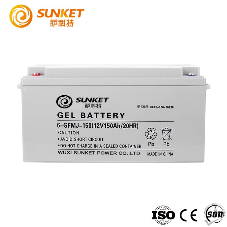 12V 150AH Gel Inverter Bateri untuk Sistem 3KW