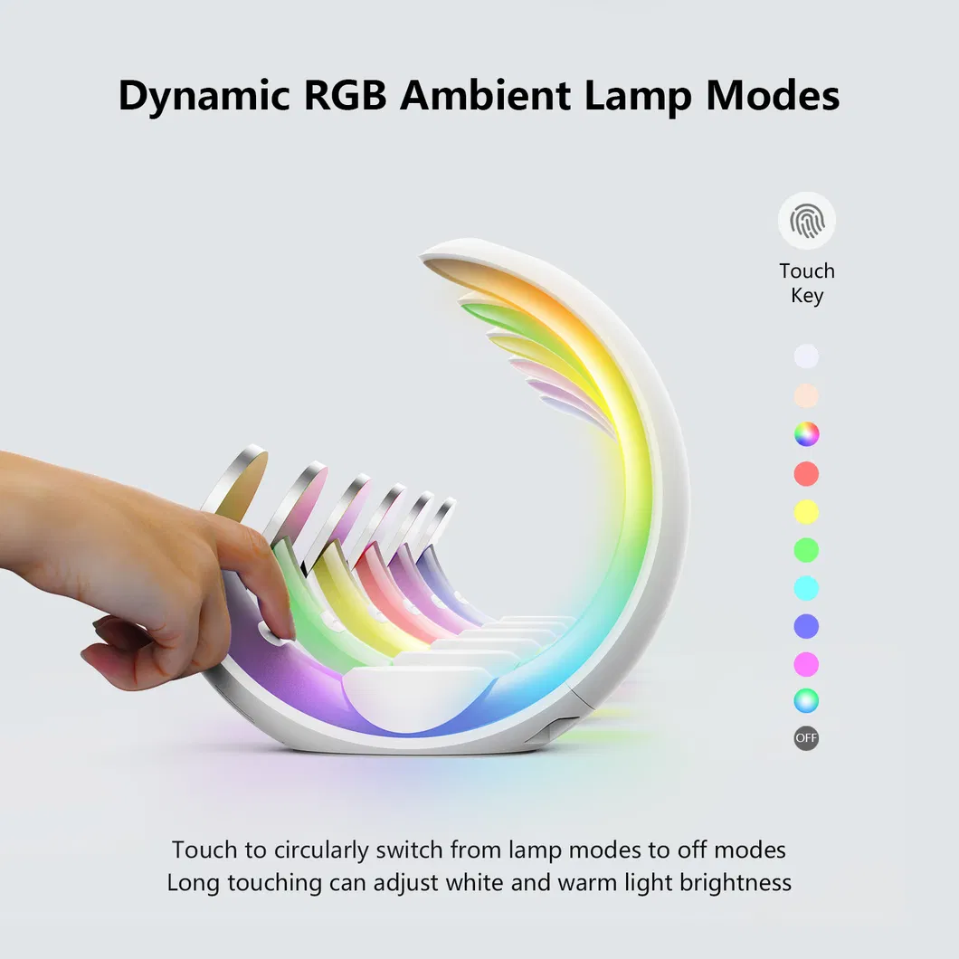 Small Moon Light New Magnetic Four-in-One Wireless Charger Small Night Light 15W Wireless Charging Atmosphere Light Wake up Light