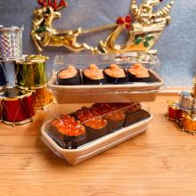 Disposable Recyclable Kraft Paper Food Tray Wth Lid