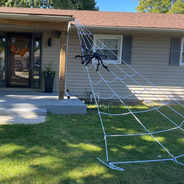 Halloween Decorations: Ghost Magnator Cotton Mesh Tulle Sticky Spider-Man Web Shooter