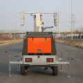 Portable generator mobile mast light tower