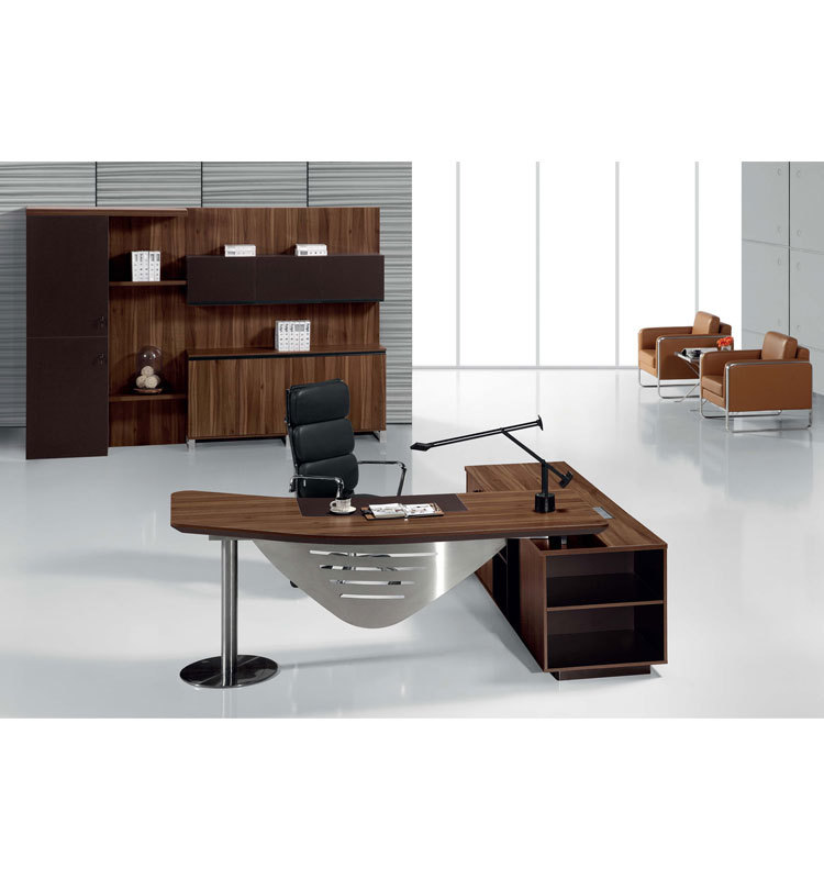 New MFC L Shaped Manager Desk Office Boss Table