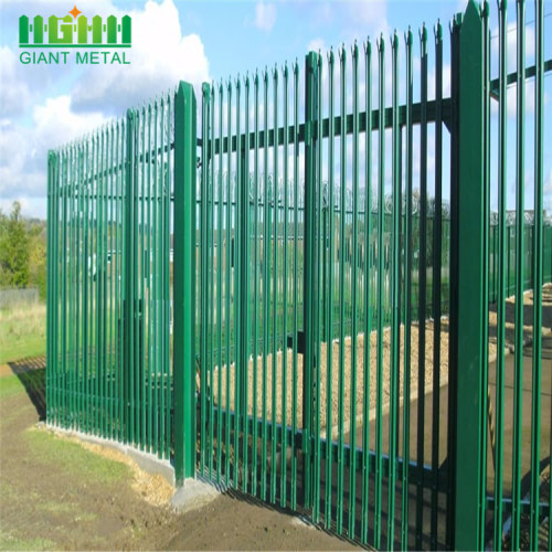 Powder Coated Steel W Pale Palisade Fencing