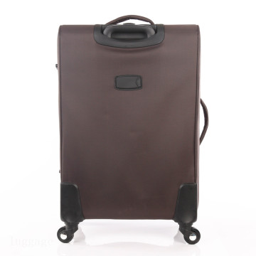 Fashion Polyester Trolley luggage universal wheels