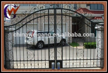 Pattern sliding wrought iron gate models