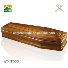 luxury ash solid wood coffins supplier coffin decoration