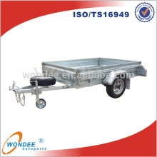 Full Trailer Type 10'x5' Galvanized Utility Cage Welded Tipping Box Trailer