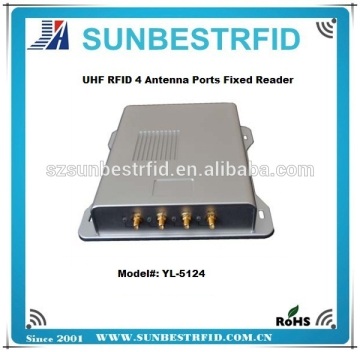 UHF RFID 4 Antenna ports long range fixed reader EPC GEN2/ISO18000-6C
