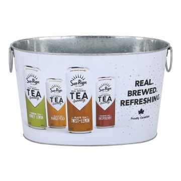 Customized Logo Metal Ice Buckets, Galvanized Ice Buckets, and Ice Tin Buckets