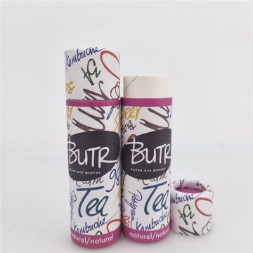 Cardboard Pushed-up Cylinder Lipstick Containers Box