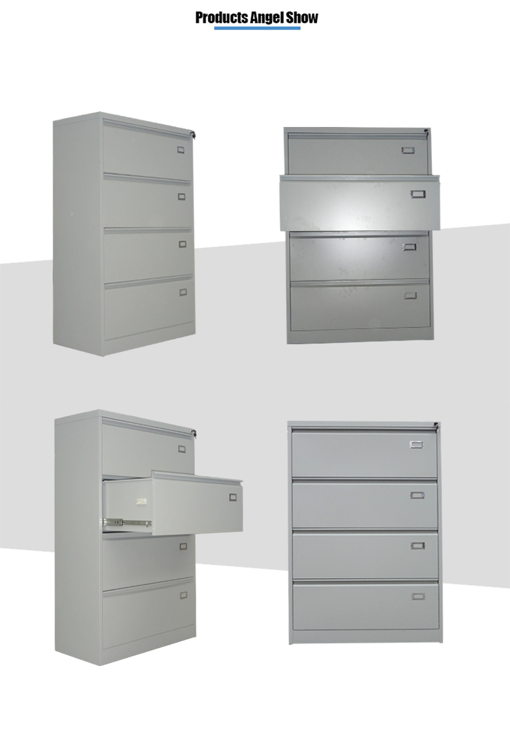 4 Drawers Lateral Filing Cabinet