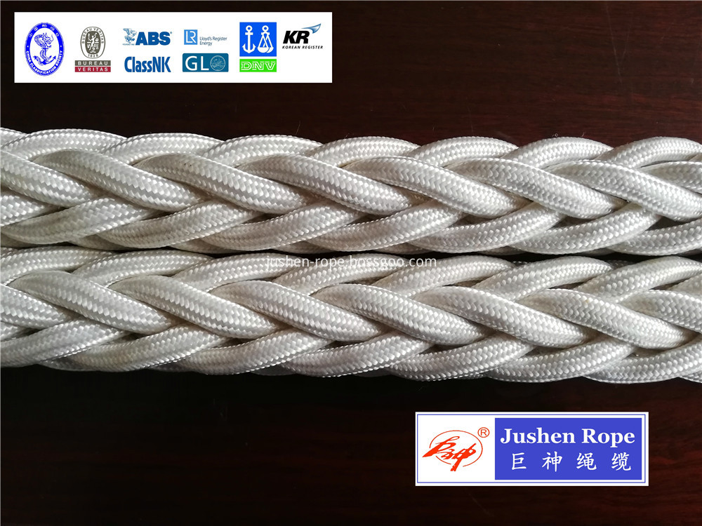 Single-strand UHMWPEpolyester covered rope