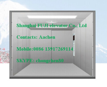 Shanghai FUJI  Hairline steel stainless  Goods lift