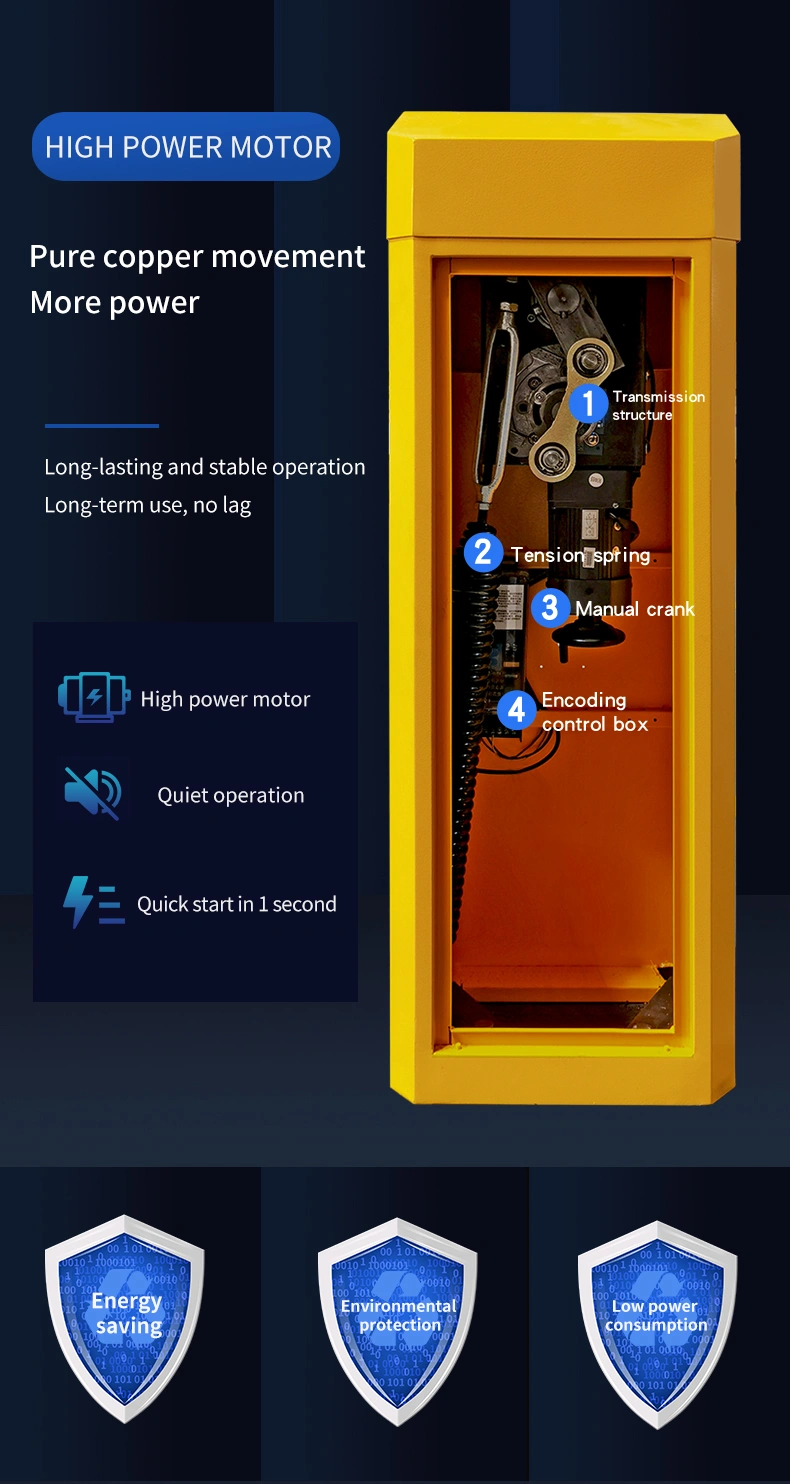 Intelligent Drop Arm Rising Arm Boom Barrier Automated Parking System Automatic Barrier