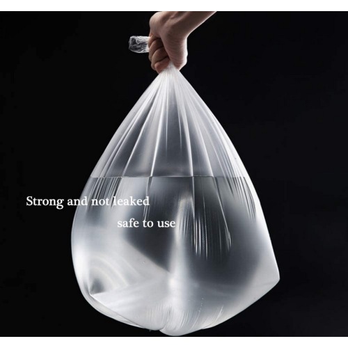 Grands sacs à ordures en plastique HDPE transparent