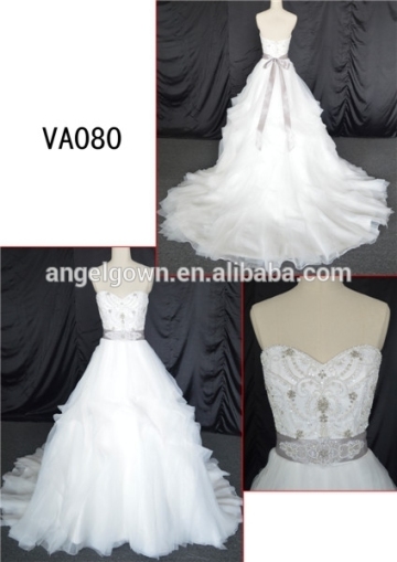 Traditional A-line chiffon wedding dress buying wedding dress from china