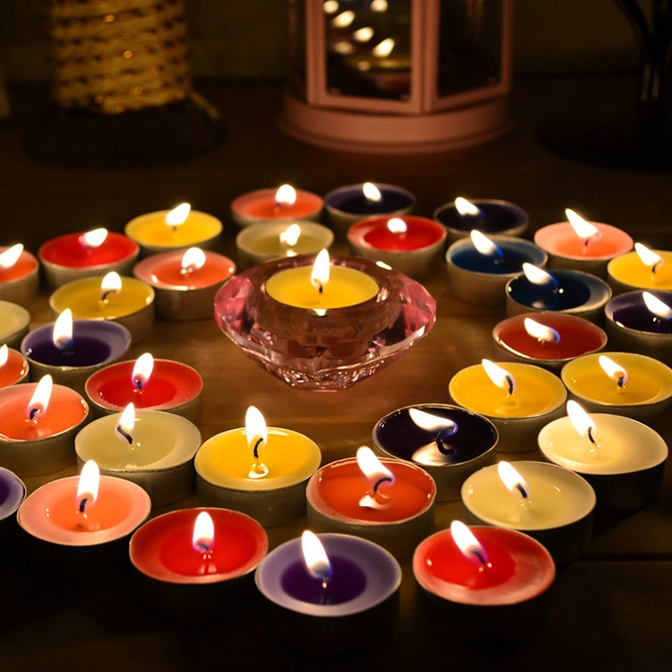 Long Burning Birthday Party Colorful Tealight Candle