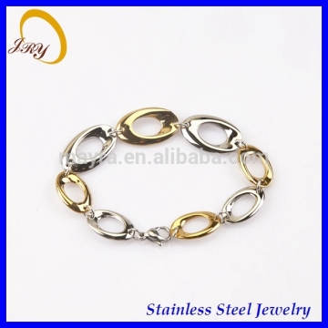 Gold Lusted Chain Link Bracelet Bangle fashion Jewelry Costume