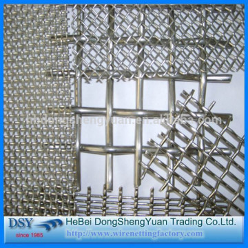 Top quality square decorative Stainless Steel Woven crimped wire mesh/Woven crimped wire mesh