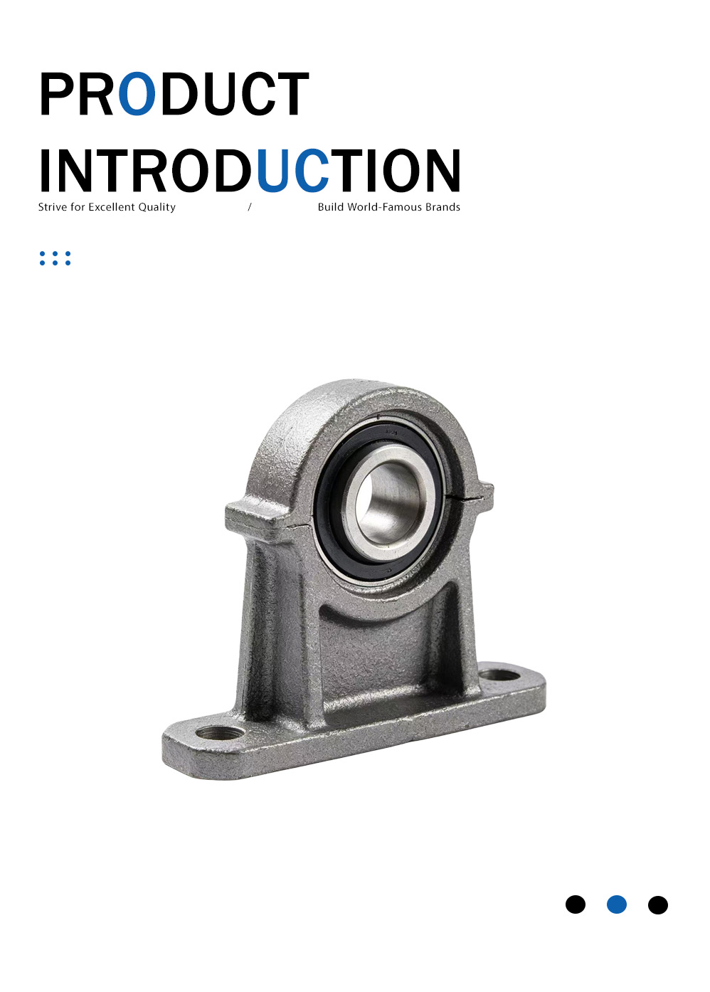 Литая опора подшипника приводного вала электрической двери Electric Door Drive Shaft Bearing Support Casting
