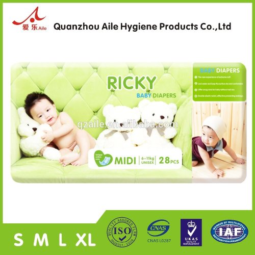 Ricky Pan Factory Beathable Panty Disposable Paper Diapers Drypers Diapers, Baby Products In China, Cute Didposable Baby Diapers