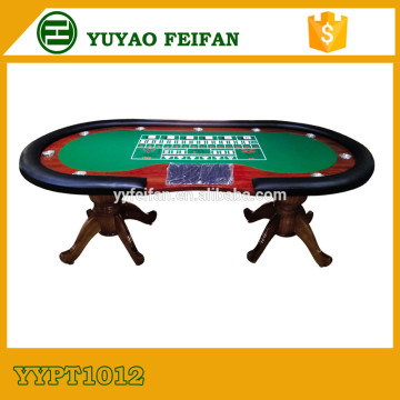 Poker tables, gambling tables, casino poker tables with pedestal legs