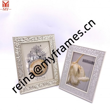 Fog Face Small Hexagon Embossed Design Picture Frame