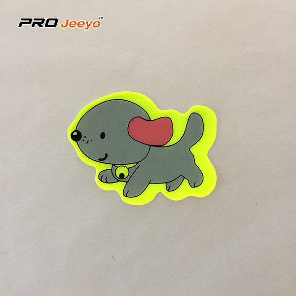 Reflective Adhesive Pvc Dog Shape Stickers For Children Rs Dw002