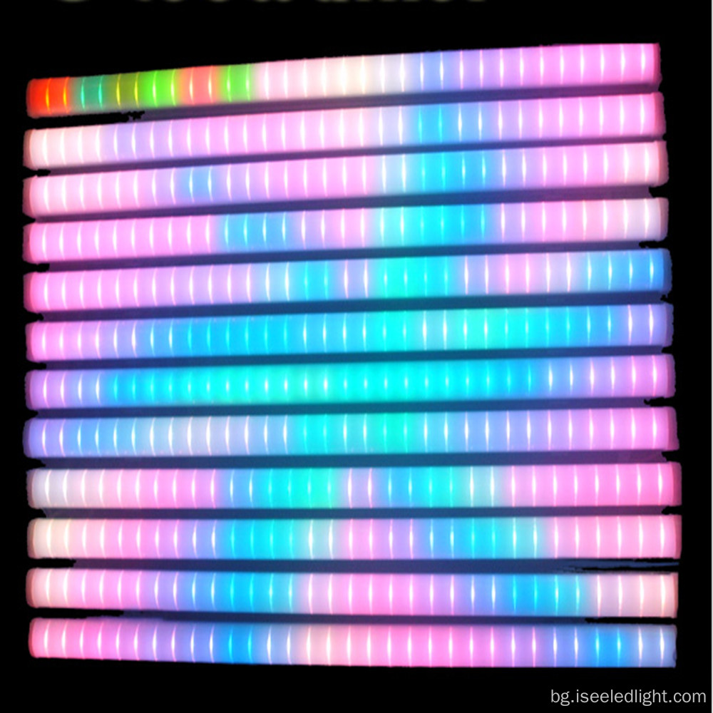 Водоустойчиво DMX RGB тръба фасада осветление