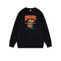 print logo polyester vintage crewneck men sweatshirt