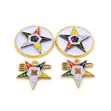 Customized OES Masonic Car Emblems and Regalia: Personalized Pin Badges for Freemasonry