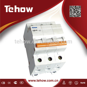 Din rail switch miniature circuit breaker switch