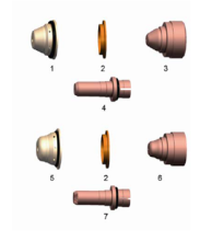 TWISTER 30KW Plasma Cutting Electrode and Nozzle