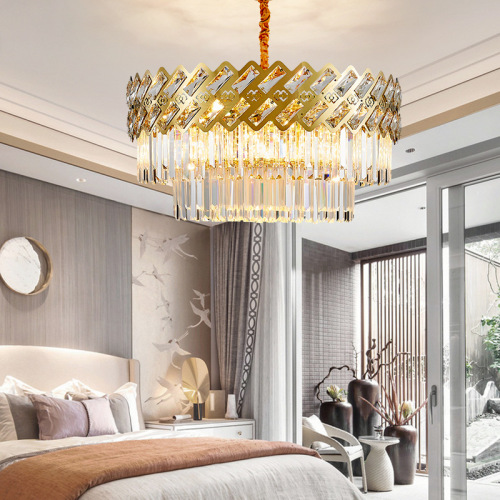 LEDER Golden Crystal Chandelier yamakono