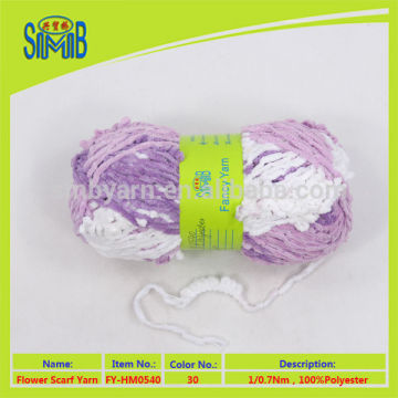 Alibaba gold exporter hot-selling fancy flower knitting yarns for hand knitting SMB brand knitting yarn