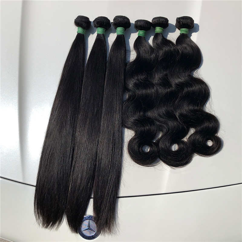 Top Quality 12A Grade Straight Body Wave 100%  Human Hair Bundles Cuticle Aligned Hair Bundles Supplier