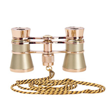 Best Selling 3x25 Opera Binoculars for Ladies - Gold Opera Glasses with Chain