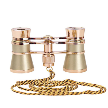Best Selling 3x25 Opera Binoculars for Ladies - Gold Opera Glasses with Chain