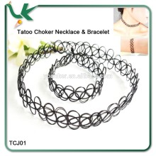 PLASTIC TATTOO CHOCKER NECKLACE,BRACELET