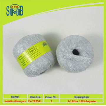 china market of yarn press sale hand knitting polyester yarn in ribbon yarns cheap price