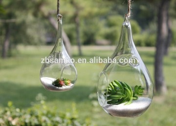 Popular decorative hanging glass vase