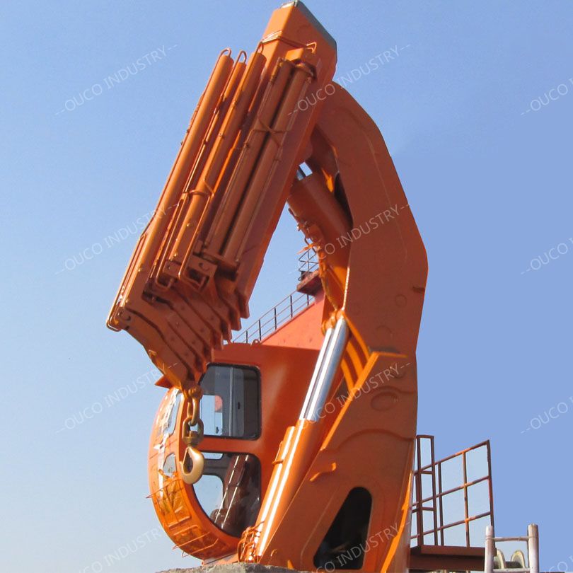 Folding Folding Boom Telescopic Marine Crane ช่วยประหยัดพื้นที่และรองรับการรับรองสมาคมการจำแนกประเภท