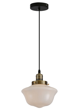 White color glass post modern pendant lamp