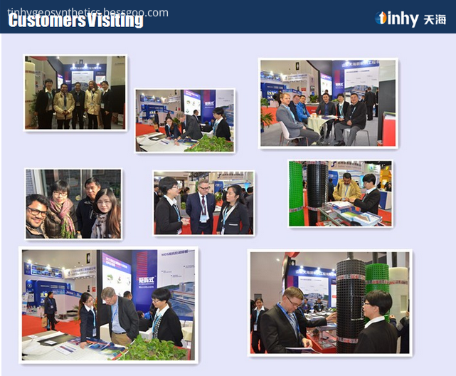 visita del cliente de geomembrana geomembrane customer visiting