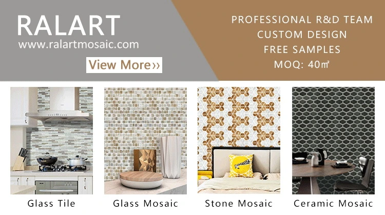 4X4 Square 3D Effect White Decorative Cement Color Mosaic Tiles for Floor